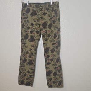 Rave Men's Green Camouflage Cargo Pants